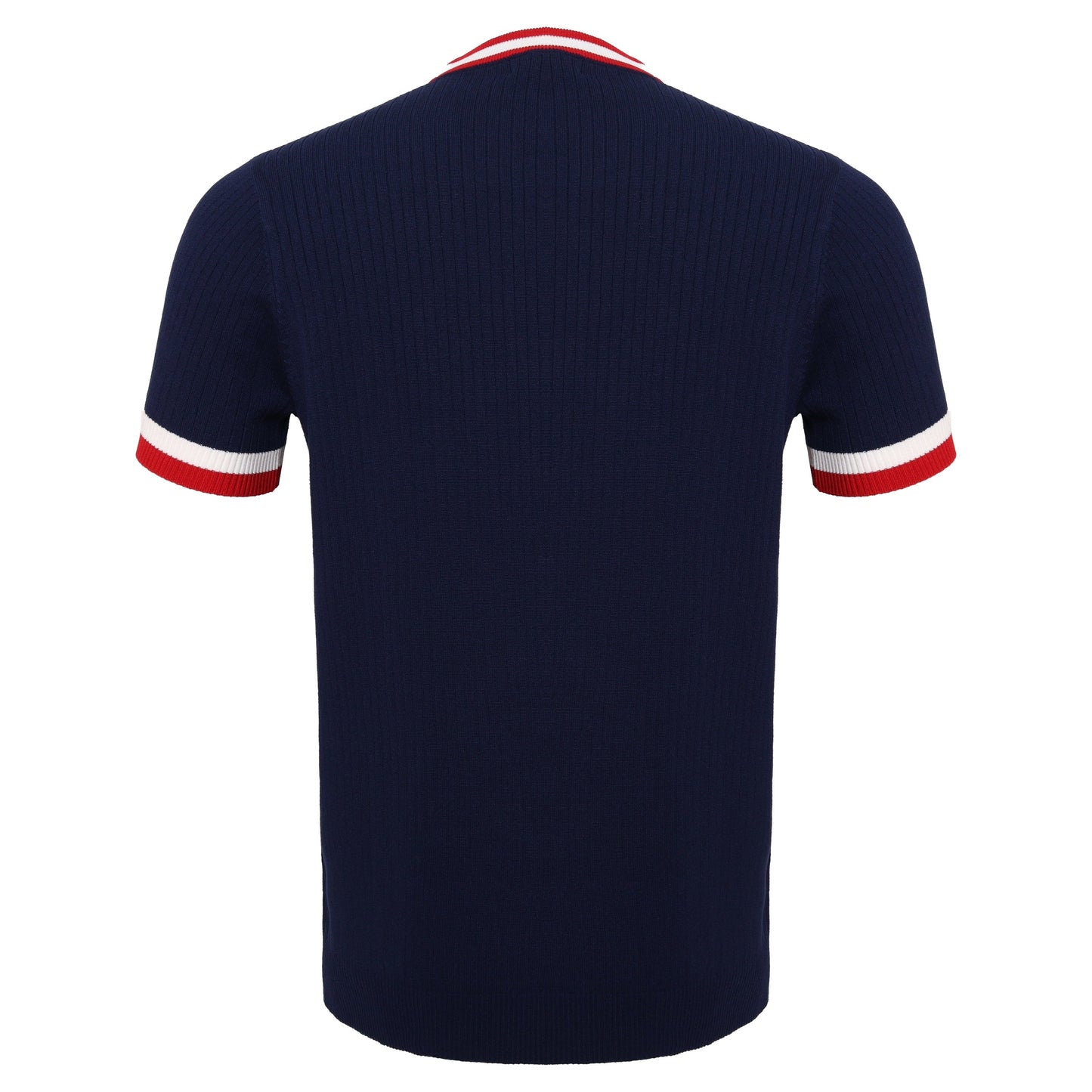 Elite Contrast Ribbed Knit Tee NAVY
