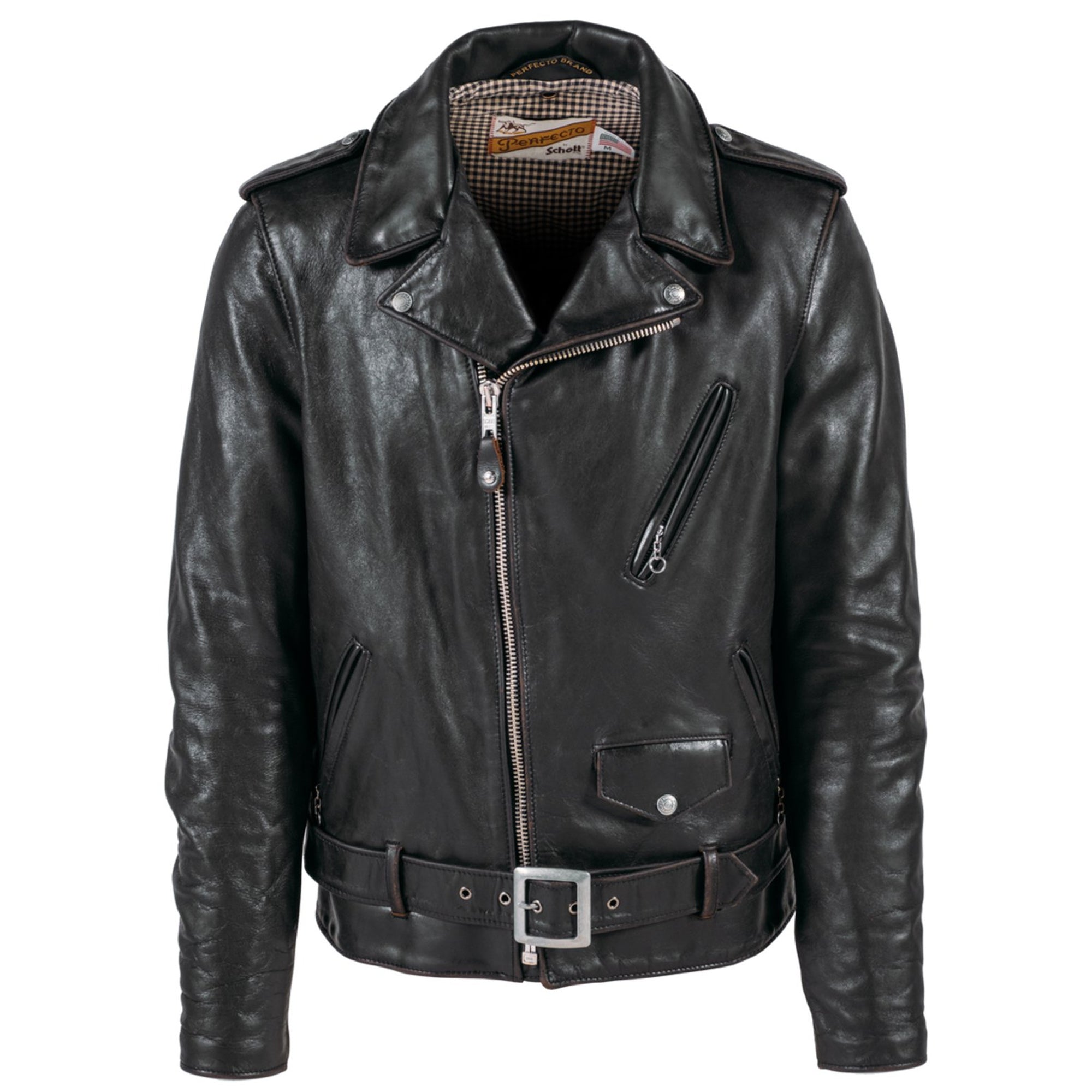 Schott P50VN Men's Hand Vintaged Cowhide Perfecto Jacket