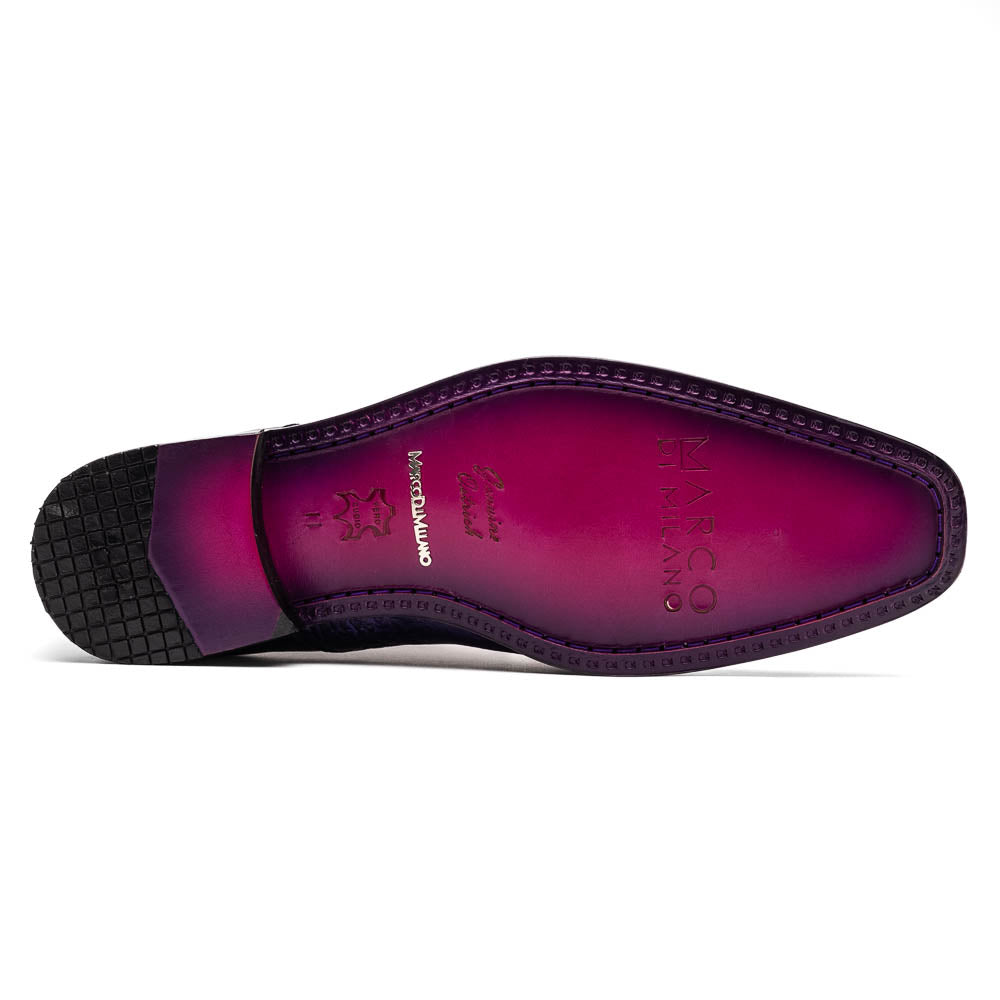 Marco Di Milano Andretti Pink / Purple Ostrich Leg Dress Shoes - Dudes Boutique