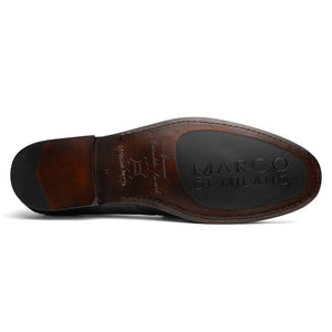Marco Di Milano Adro Black Caiman Crocodile / Lizard Bit Loafers - Dudes Boutique