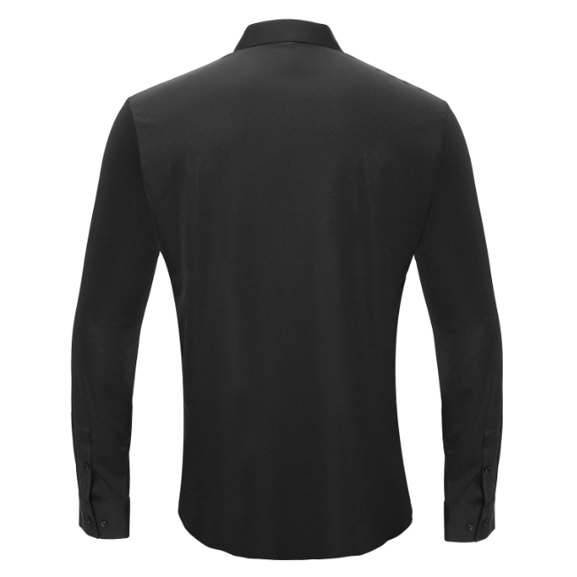 Charismatic Pulse Button-Up Shirt BLACK - Dudes Boutique