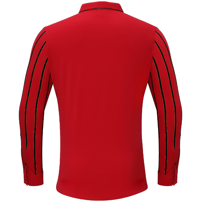 Boss Authority Button-Up Shirt RED - Dudes Boutique