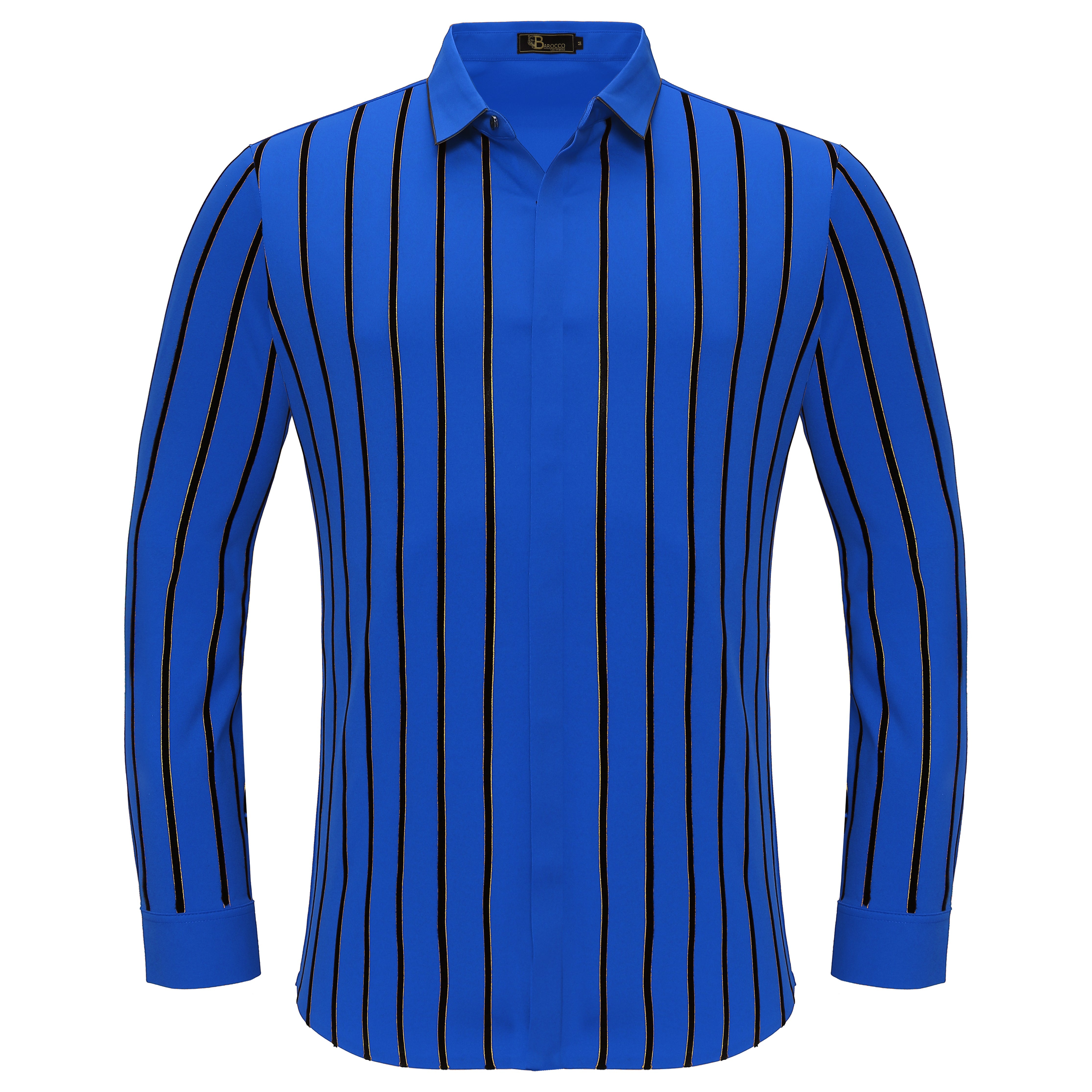 Boss Authority Button-Up Shirt ROYAL - Dudes Boutique