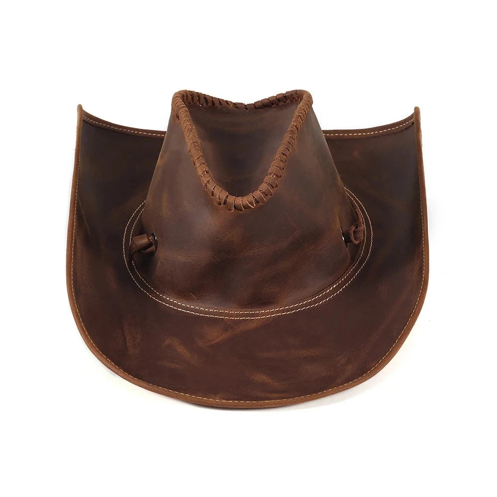Kashani Weaved Leather Western Cowboy Hat - Dudes Boutique