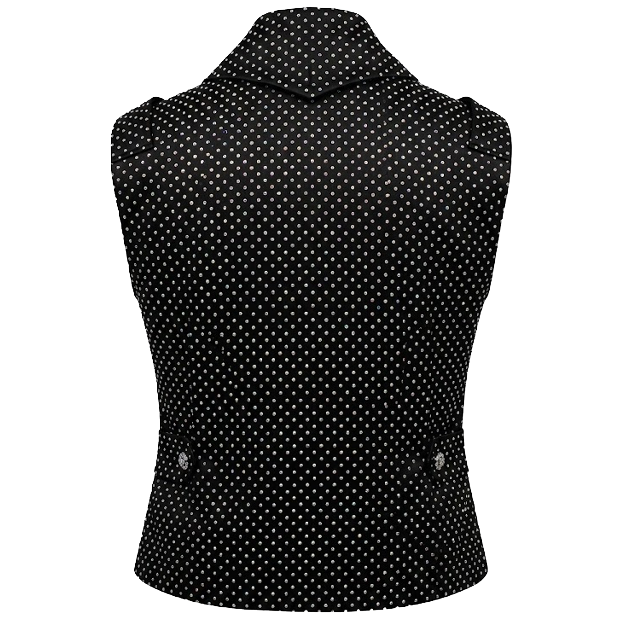 Angelino Crystal Obsidian Monarch Vest