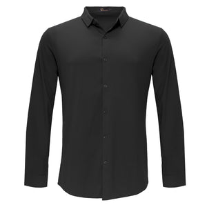 Barocco Ascend Stretch Shirt BLACK - Dudes Boutique