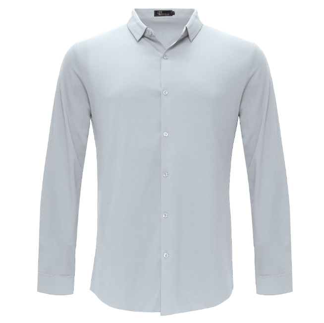 Barocco Ascend Stretch Shirt SILVER - Dudes Boutique