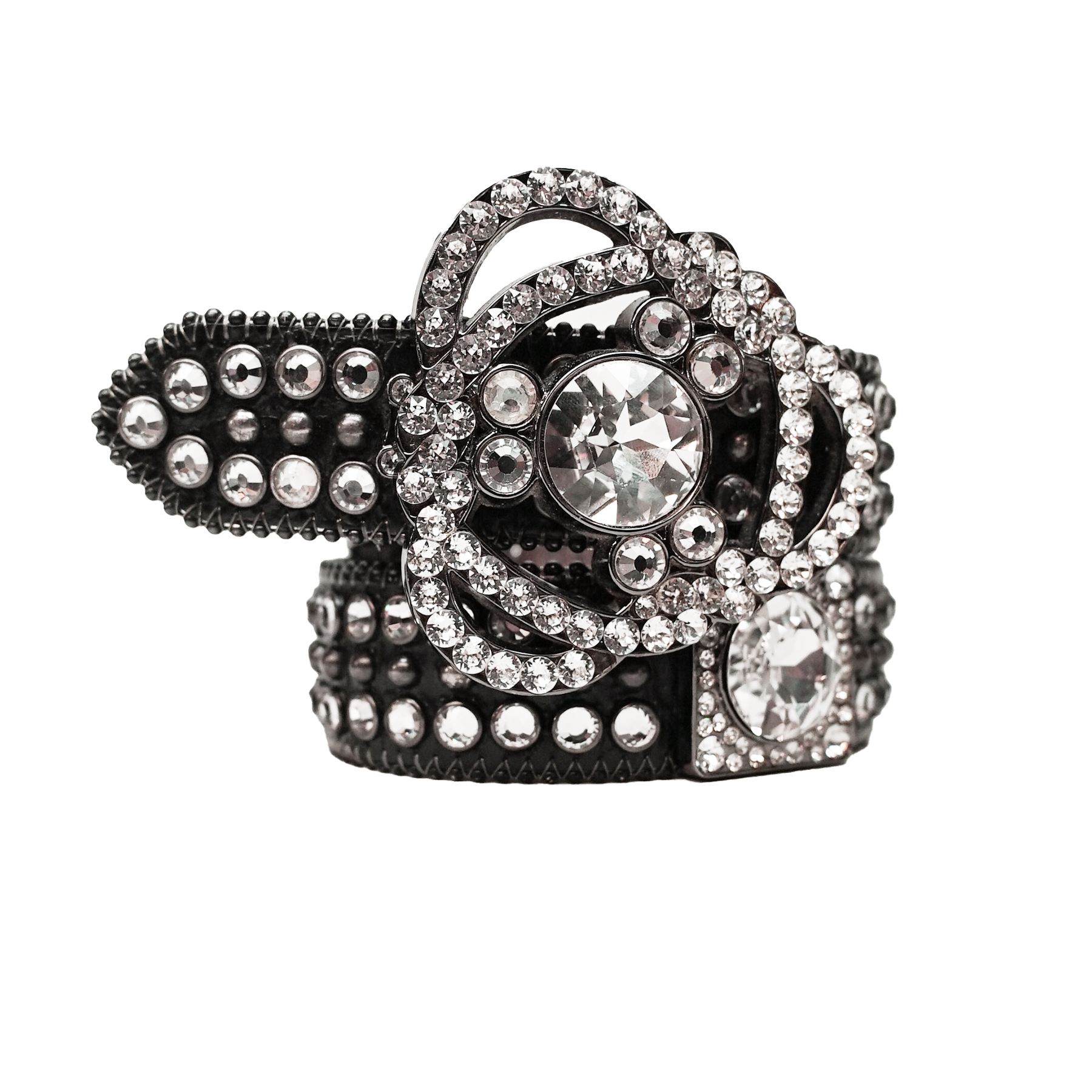 b.b. Simon Dark Matter Big Block Crystal Belt