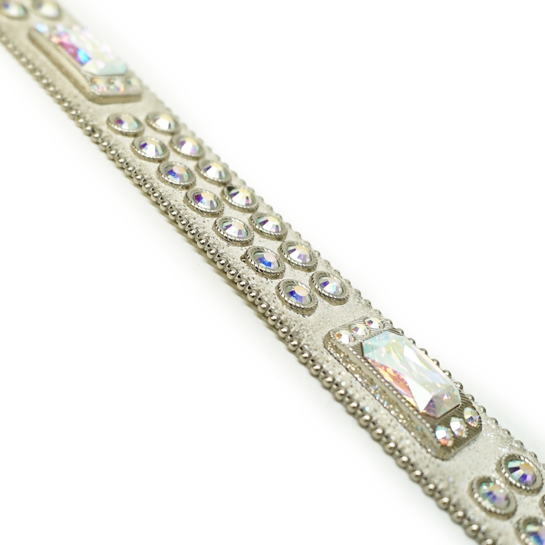 b.b. Simon Glitter Iridescent Block Crystal Belt
