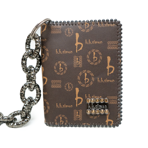 b.b. Simon Brown BB Pattern Wallet - Dudes Boutique