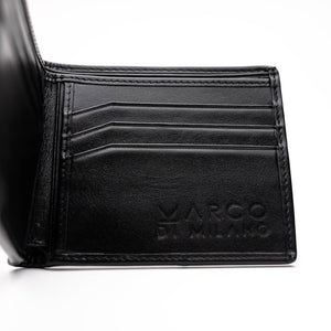 Marco Di Milano Stingray Bi-Fold Wallet Black / White - Dudes Boutique