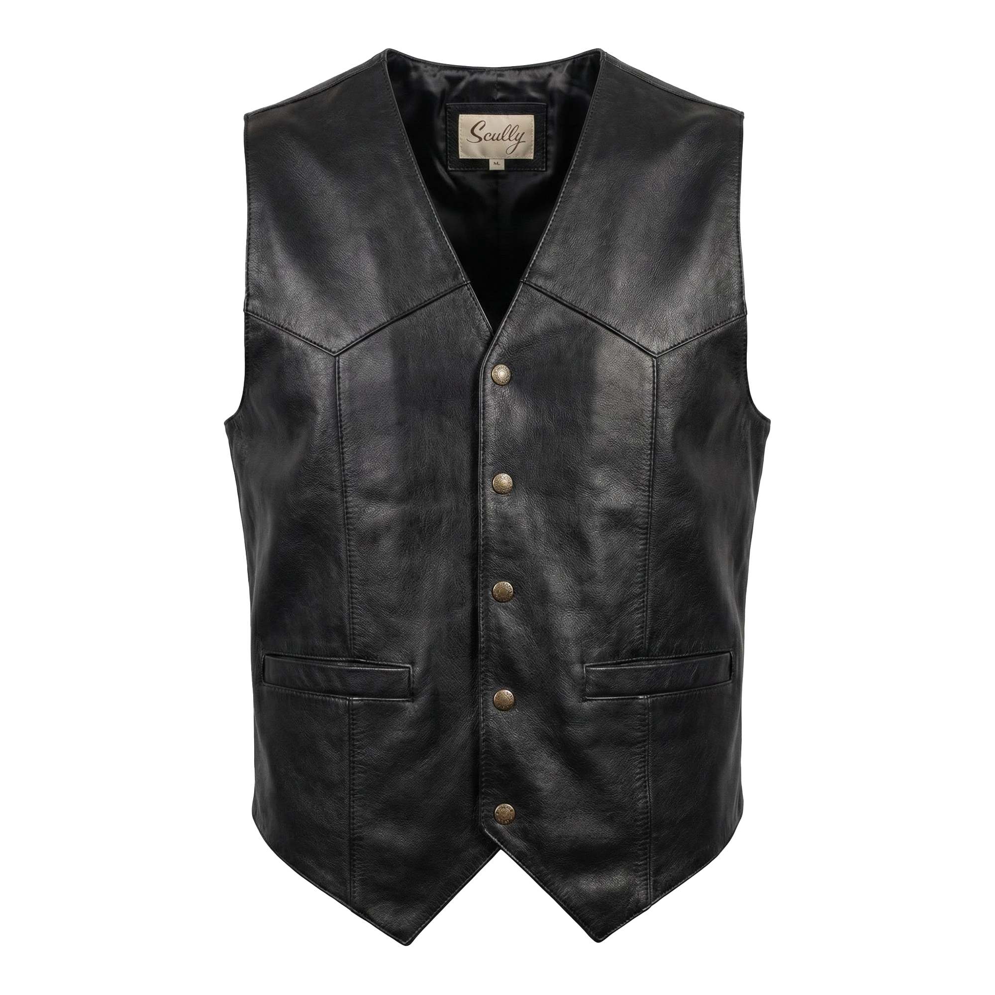 Scully Men's Black Lambskin Vest