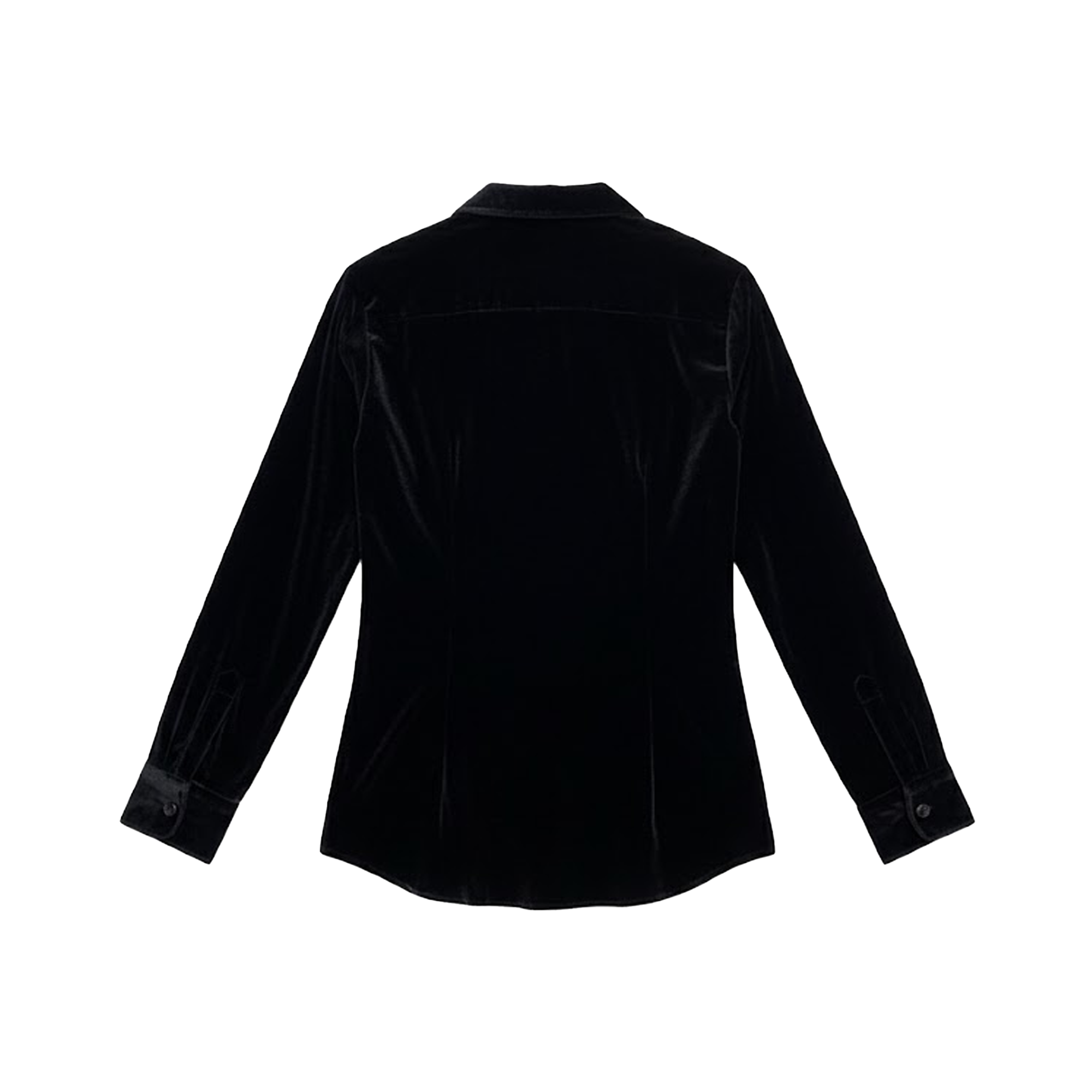 Lorenzzo Franco Black Velvet Button Up Shirt