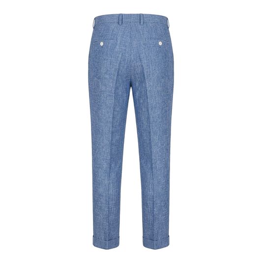 Prestige Blue Linen Pants