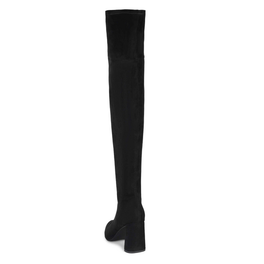 Jeffrey Campbell Parisah Black Suede Over-the-Knee Boot