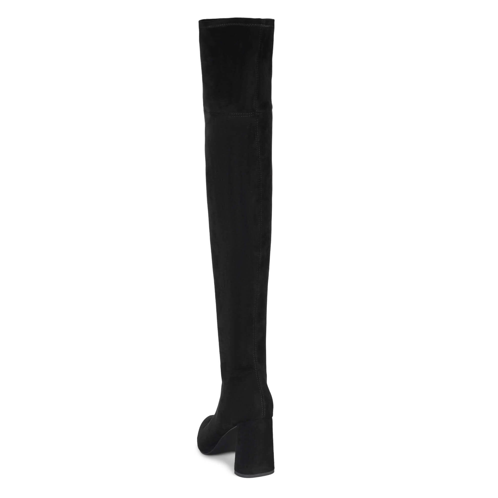 Jeffrey Campbell Parisah Black Suede Over-the-Knee Boot