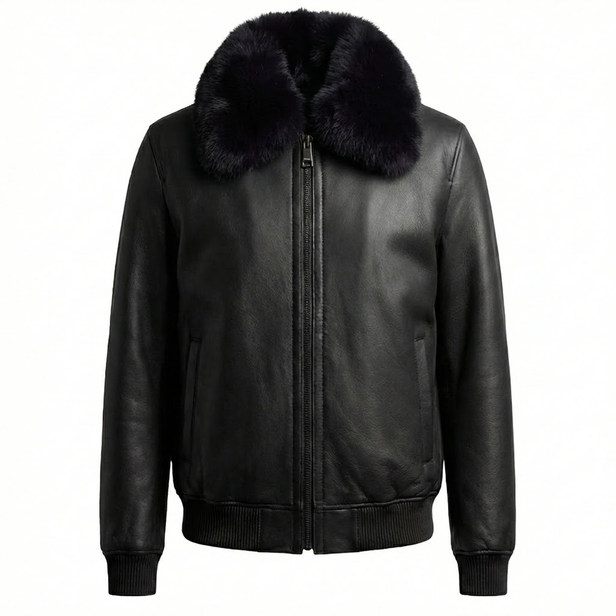 21495 Men's Black Shearling