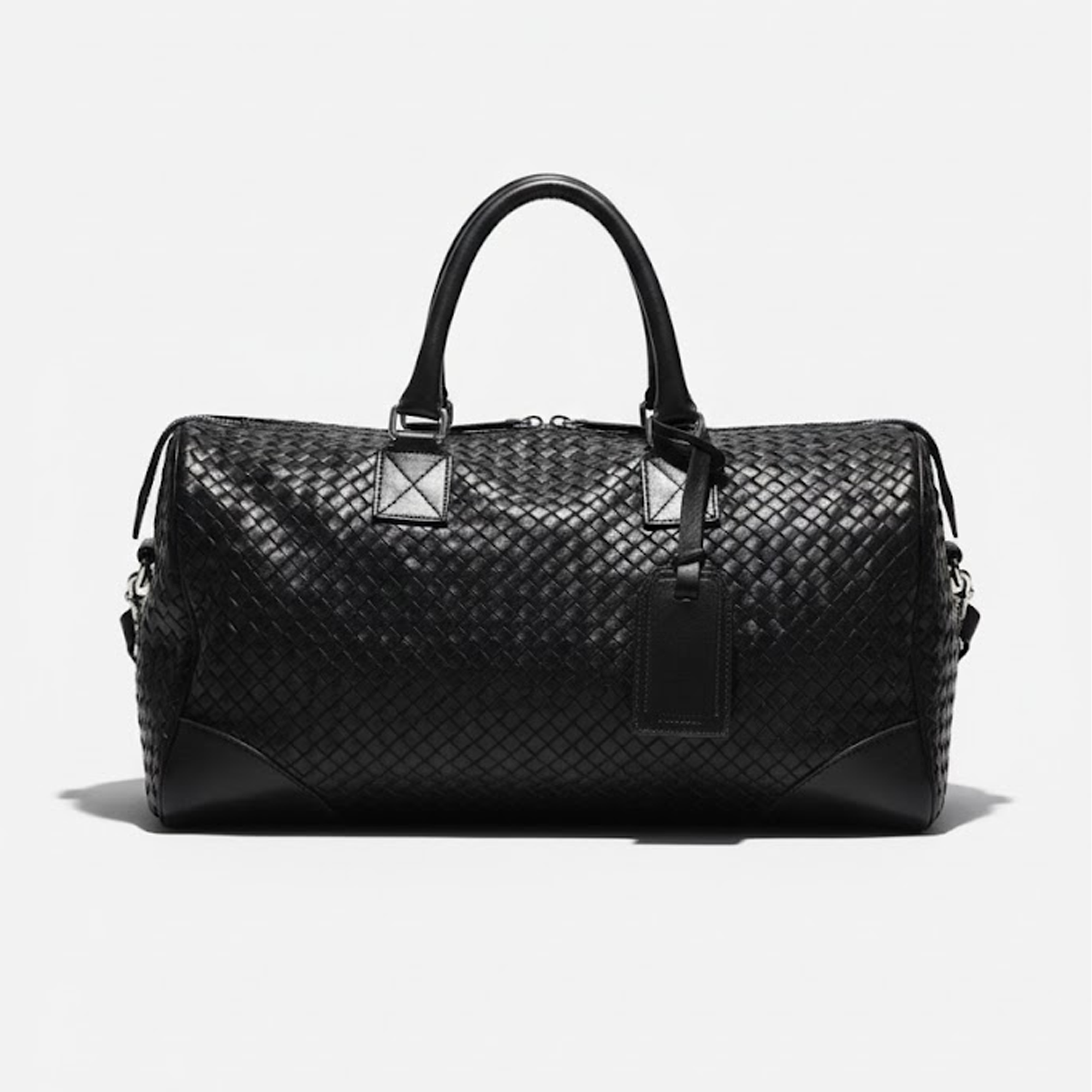 Mauritius Ryan Black Handwoven Weekender Bag