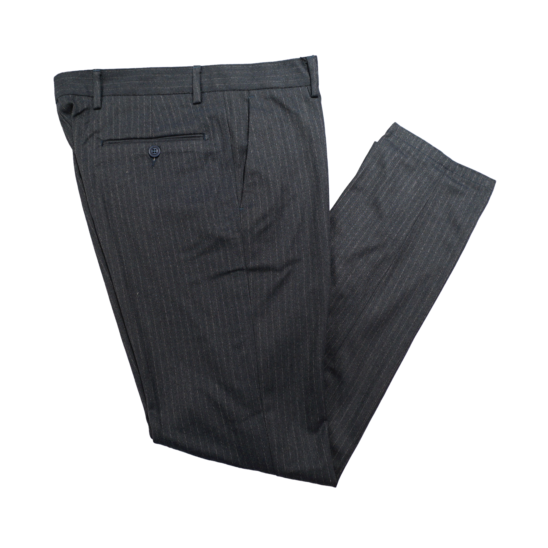 Mario Cavani Charcoal Pinstripe Dress Pants