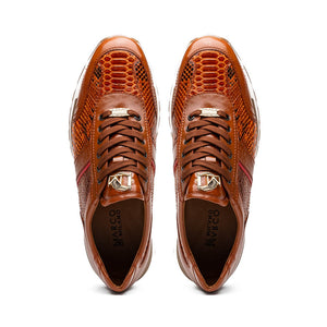Marco Di Milano Brescia Honey Python & Calfskin Sneakers - Dudes Boutique