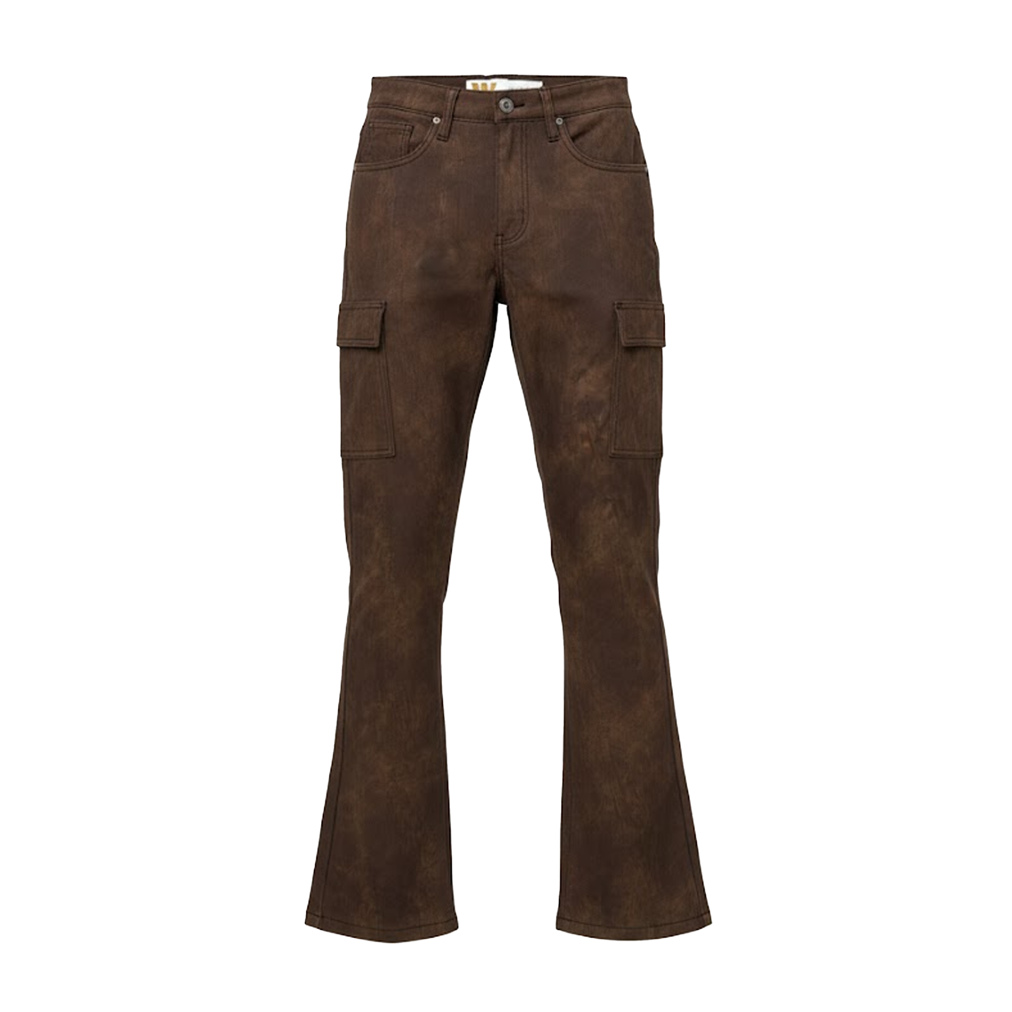 Waimea Brown PU Leather Jeans