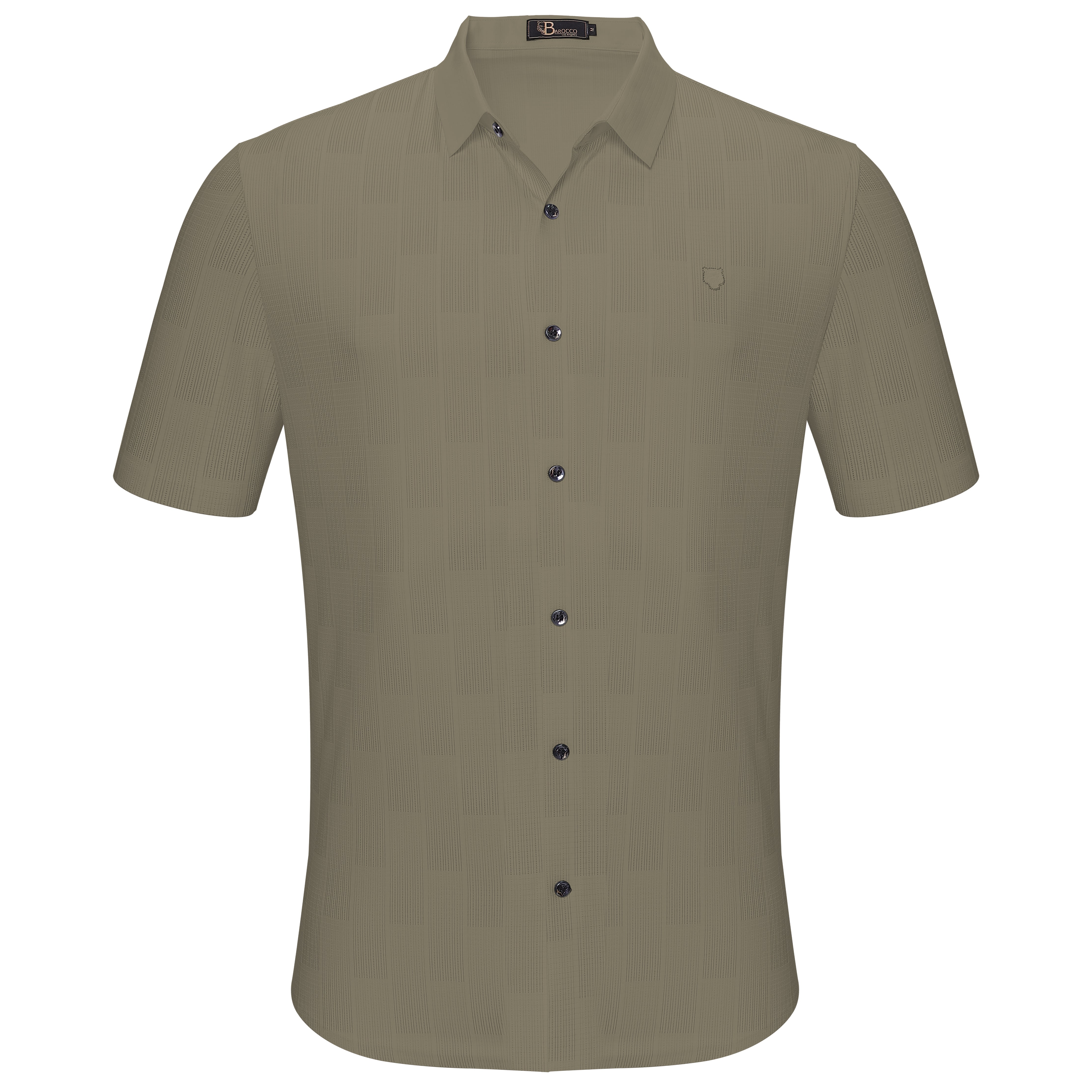 Command Chic Short-Sleeve Shirt KHAKI