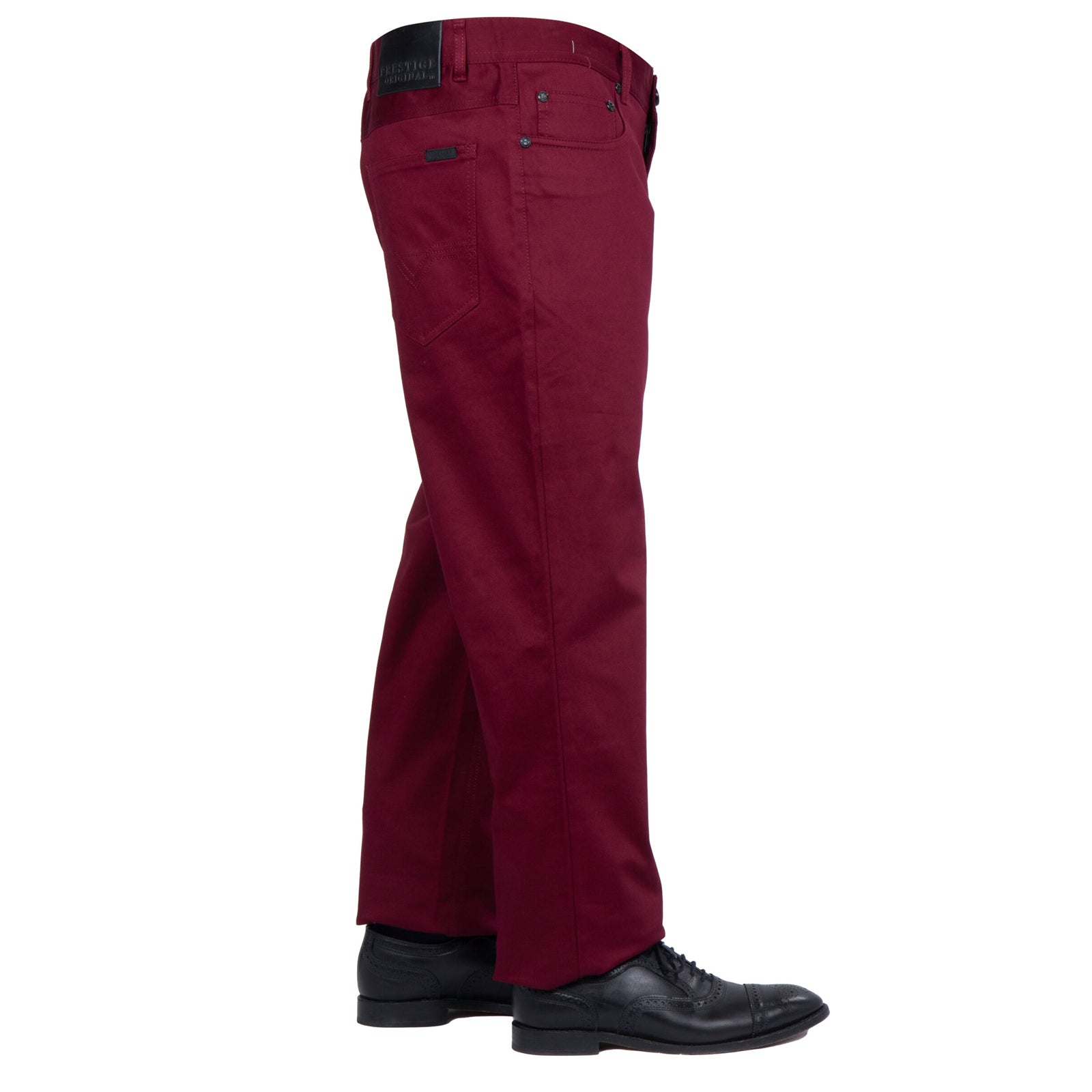 Prestige Men's Burgundy High-end Pants