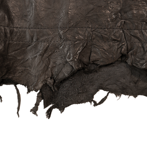 Kashani Raw Cut Distressed Lambskin Crocodile Tail Vest - Dudes Boutique