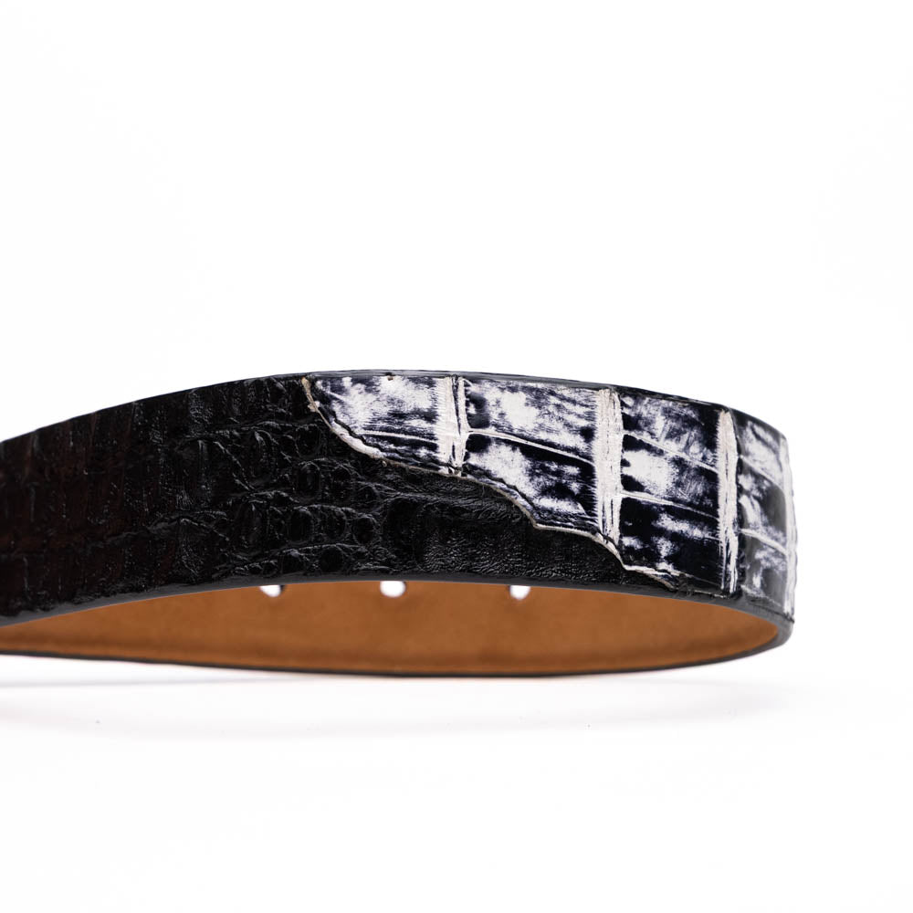 Marco Di Milano Caribe Belt Newspaper / Black - Dudes Boutique