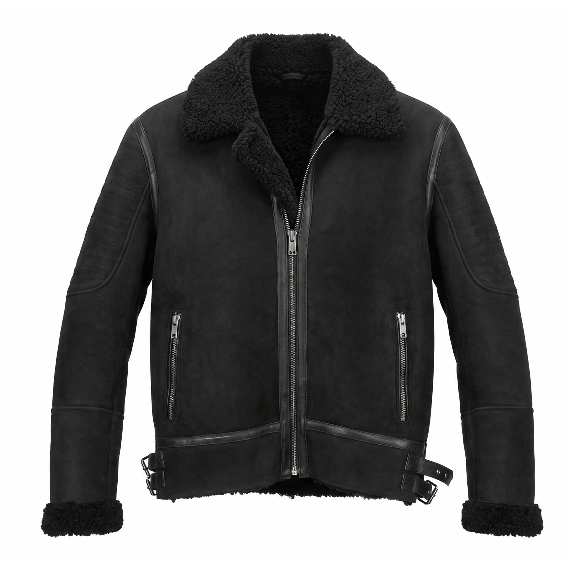 Kashani ID Men's Black Shearling Jacket