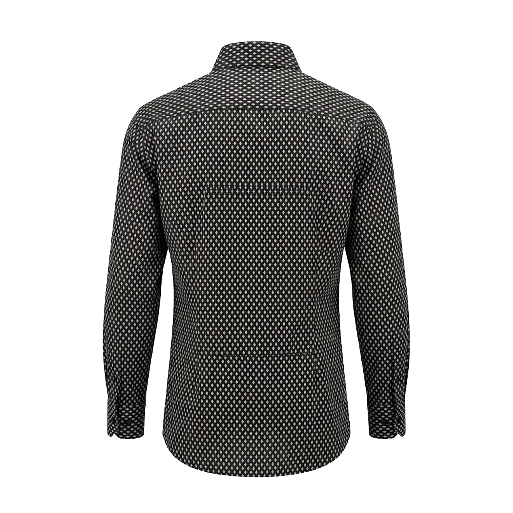 Leoni T808-2 Black Diamond Button Up Shirt