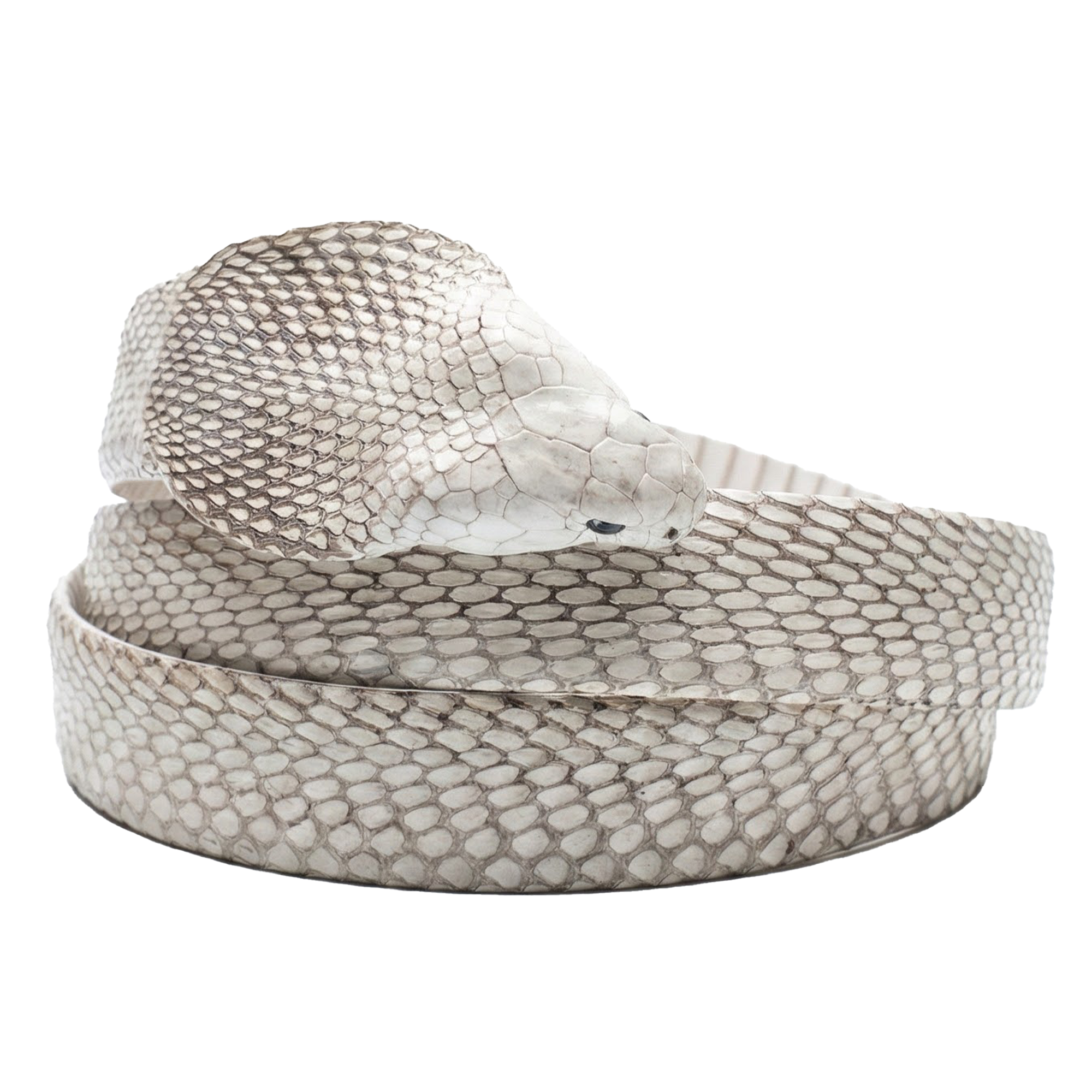 Kashani Natural Genuine Full Skin Cobra Head Belt
