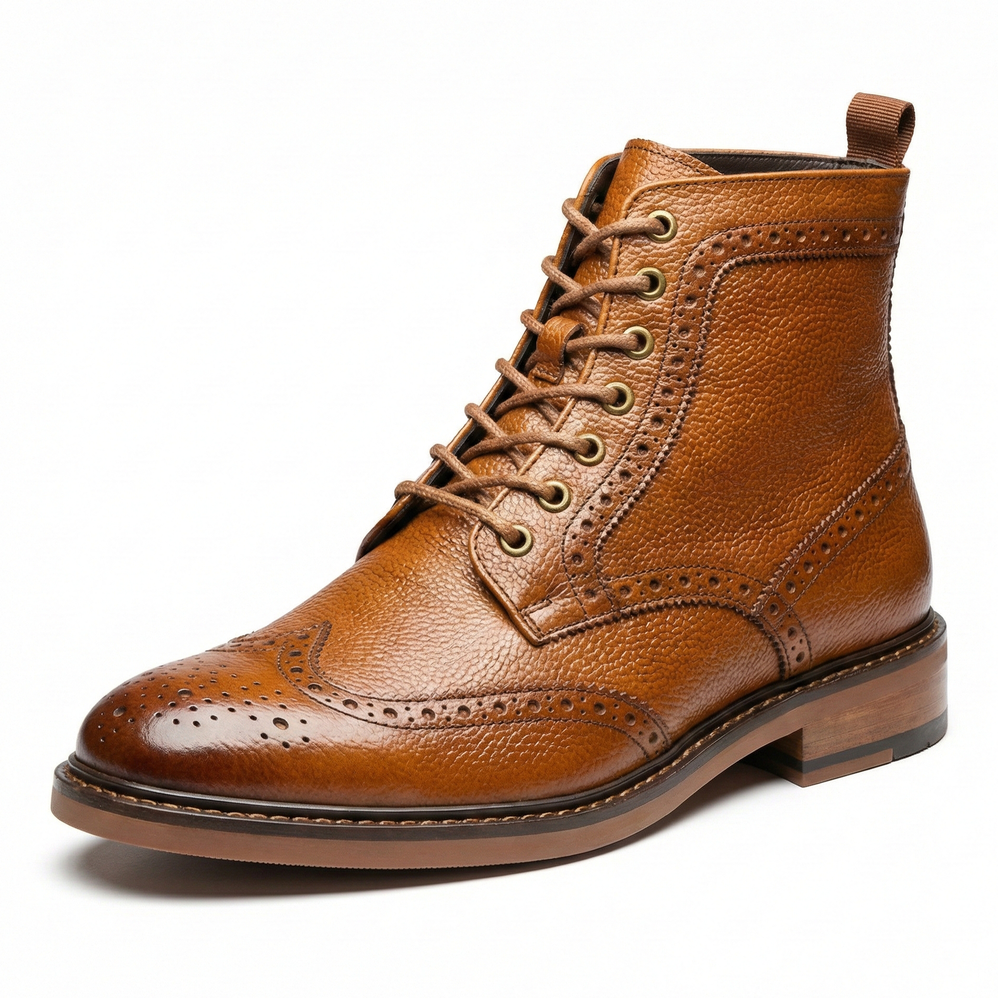 La Milano Birmingham Cognac Leather Boot