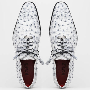 Marco Di Milano Criss Newspaper Ostrich Quill Dress Shoes - Dudes Boutique