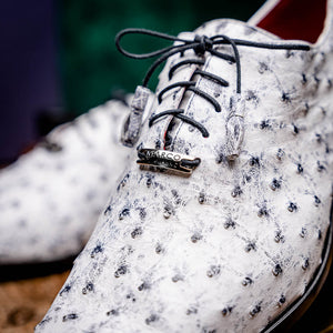 Marco Di Milano Criss Newspaper Ostrich Quill Dress Shoes - Dudes Boutique