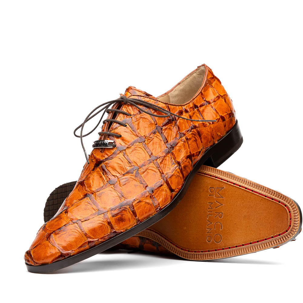 Marco Di Milano Criss Brandy Pirarucu Oxford Dress Shoes - Dudes Boutique