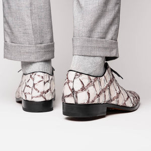 Marco Di Milano Olivieri Newspaper Pirarucu Oxford Dress Shoes - Dudes Boutique