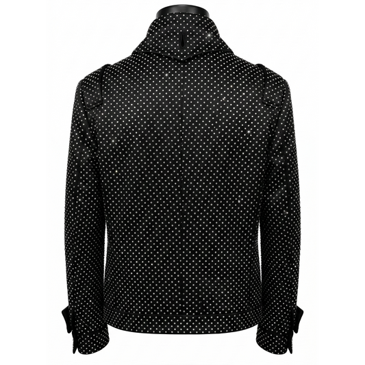 Angelino Crystal Obsidian Monarch Jacket