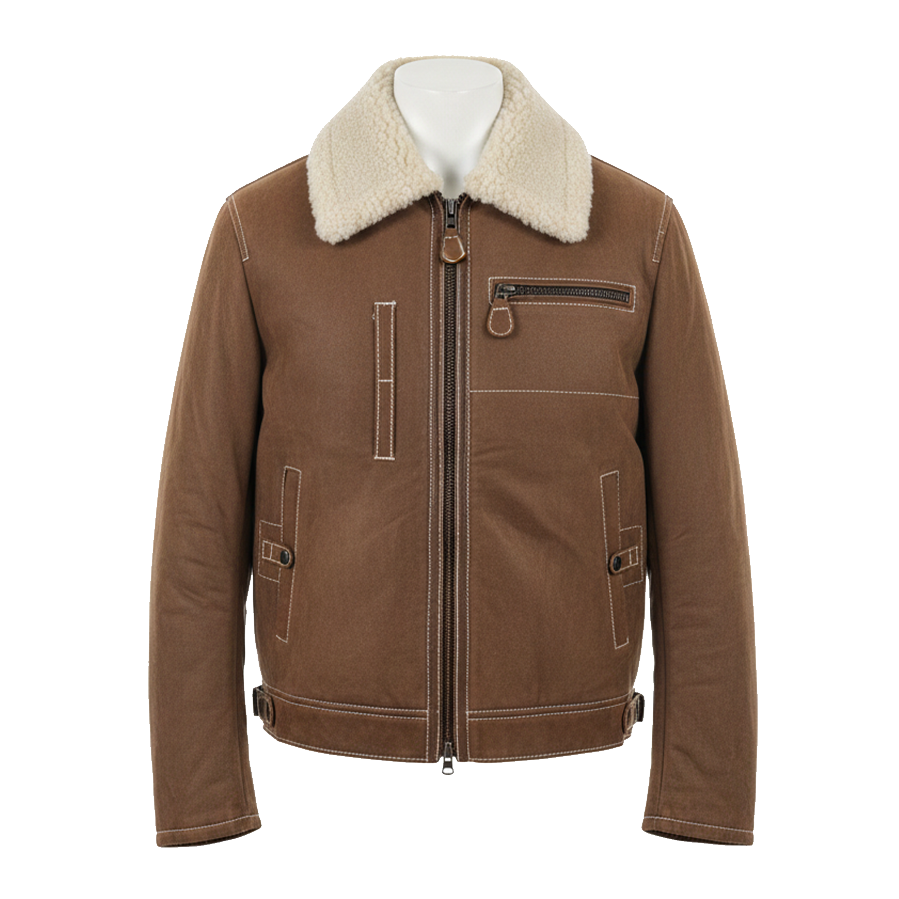 Kashani Canvas Shearling Coat