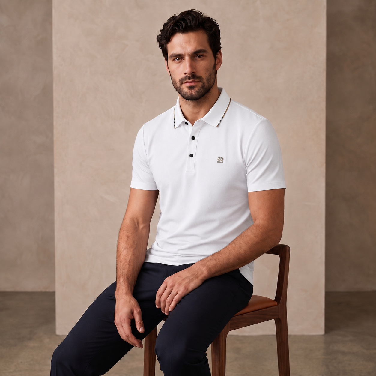 Essential Performance Polo – El Baron WHITE