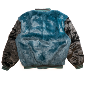 Kashani Men's Eagles Rabbit Fur Bomber Jacket - Dudes Boutique