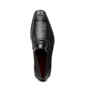 Marco Di Milano Fangio Black Ostrich Leg Dress Shoes - Dudes Boutique