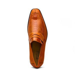 Marco Di Milano Fangio Cognac Ostrich Leg Dress Shoes - Dudes Boutique