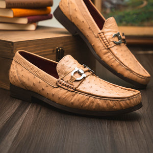 Marco Di Milano Ferrioni Orix Ostrich Bit Loafers - Dudes Boutique