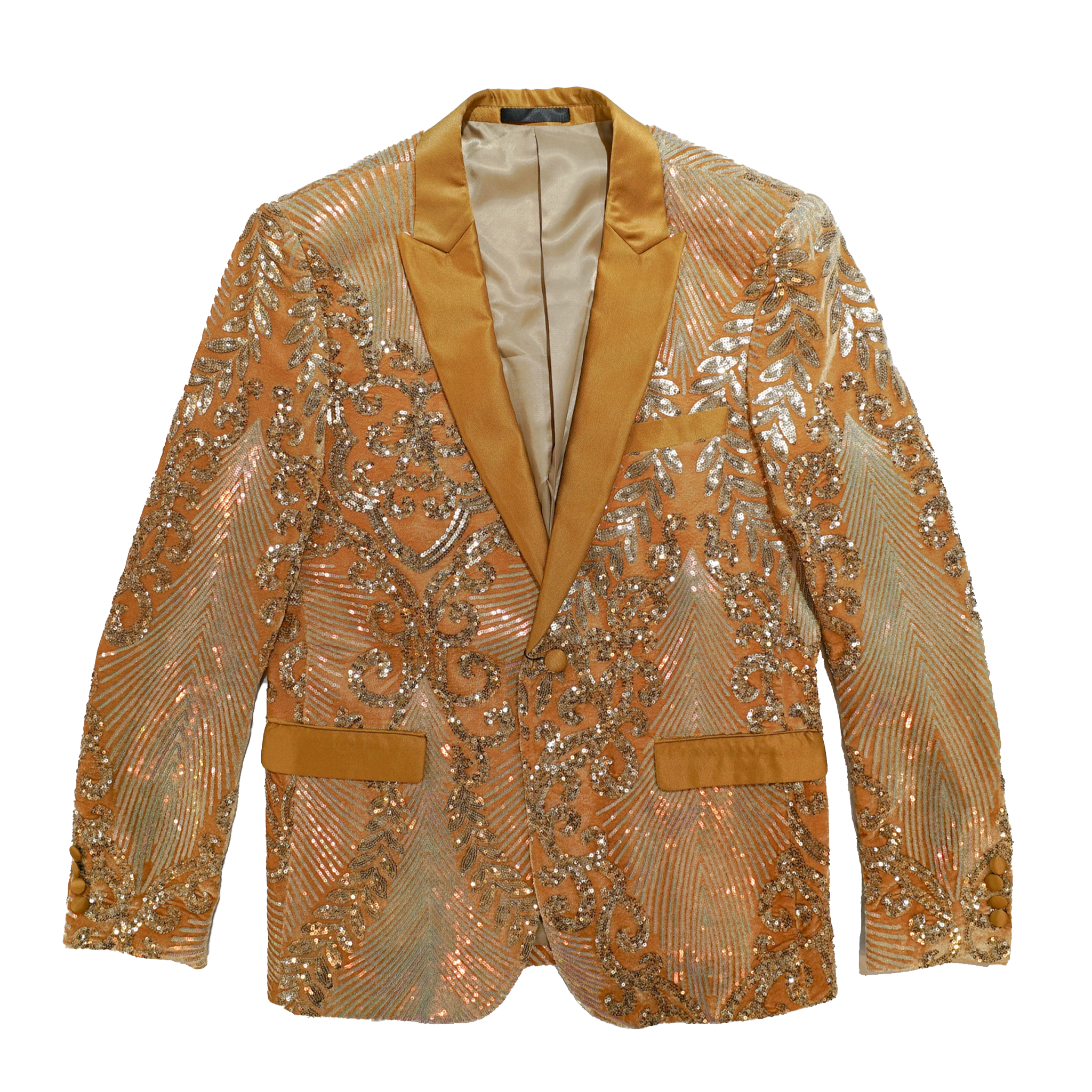 Cielo Gold Embellished Sequin Blazer Dudes Boutique Cielo Gold Embellished Sequin Blazer Dudes Boutique