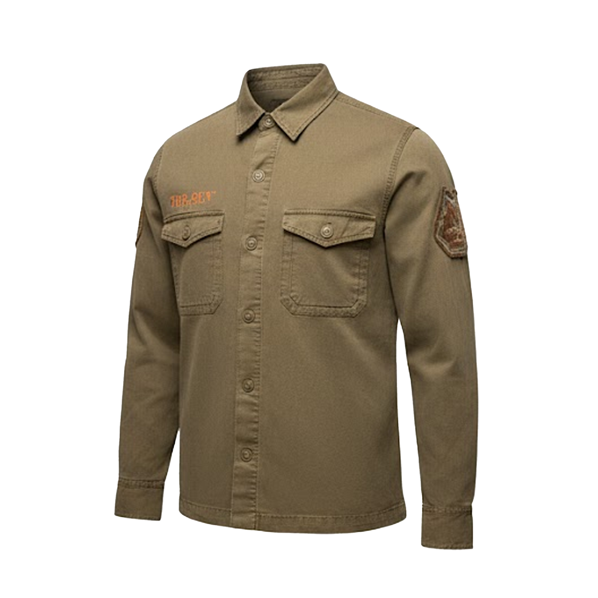 Top Gun Green Military Eagle Shirt