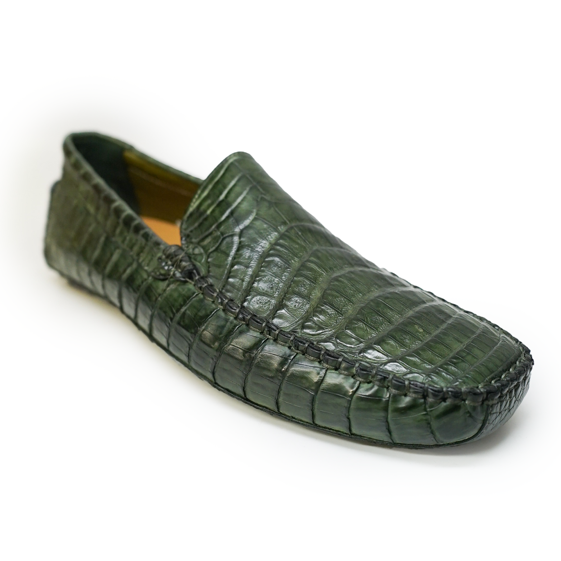 Calzoleria Toscana All-Over Green Crocodile Belly Loafers – Dudes Calzoleria Toscana All-Over Green Crocodile Belly Loafers – Dudes