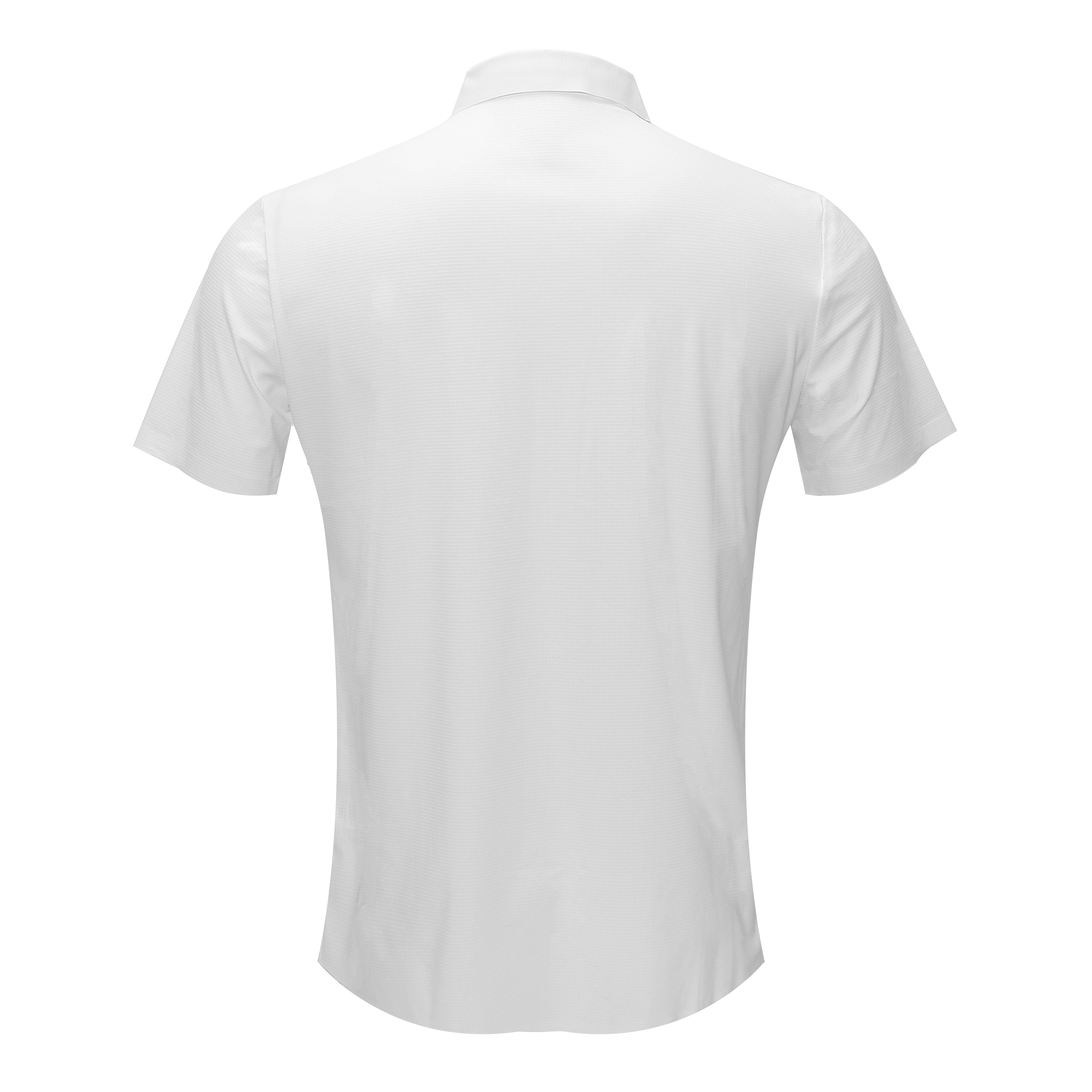Soft Whispers Short Sleeve Button-Up Shirt - WHITE