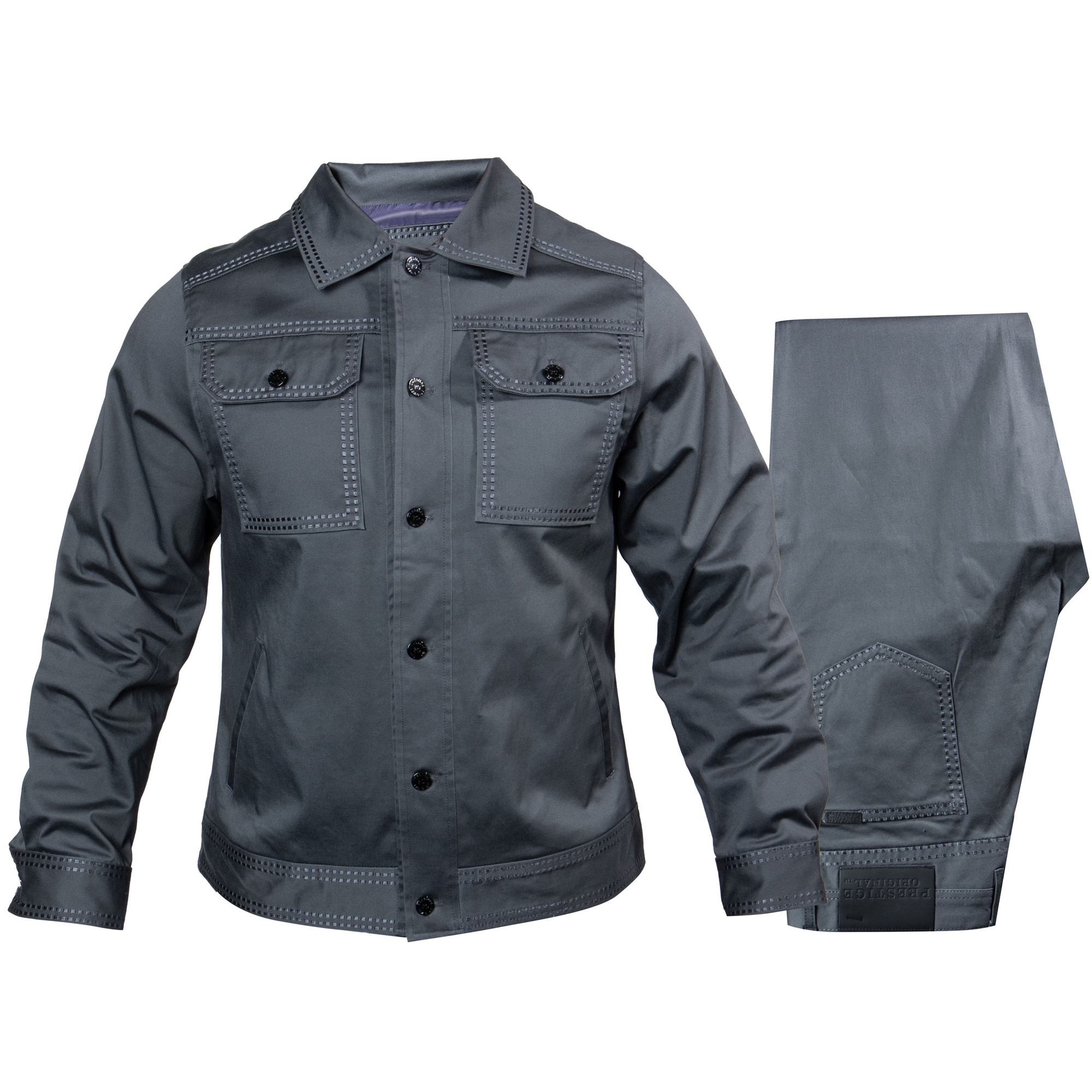Prestige Charcoal Denim Clothing Set