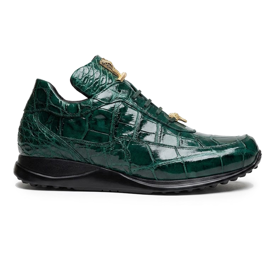 Mauri 8900/8 Hunter Green Alligator Sneakers